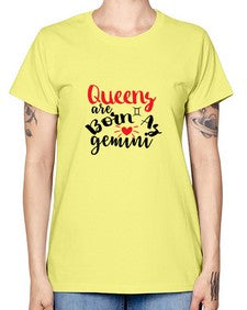 queens Are Born As Gemini 385# - gemini -  Missy T-Shirt