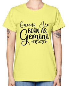 queens are born as gemini 393# - gemini -  Missy T-Shirt