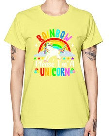 rainbow please im a unicorn 364# - unicorn -  Missy T-Shirt