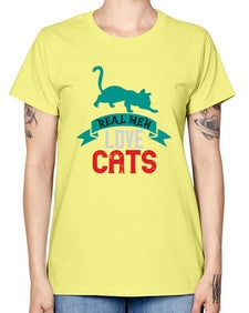 real man love cats o Style 112# - cats -  Missy T-Shirt