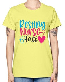 resting nurse face Style 1354# - nurse -  Missy T-Shirt