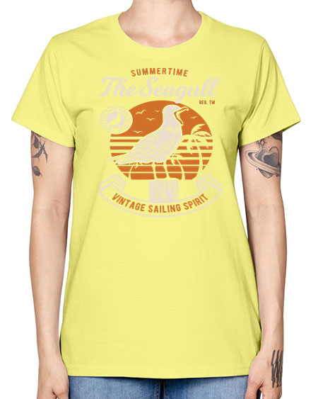 seagul bird 69# - birds -  Missy T-Shirt