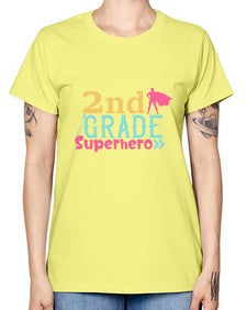 second Grade Superhero color 833# - second grade -  Missy T-Shirt