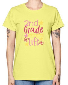 second grade life 825# - second grade -  Missy T-Shirt