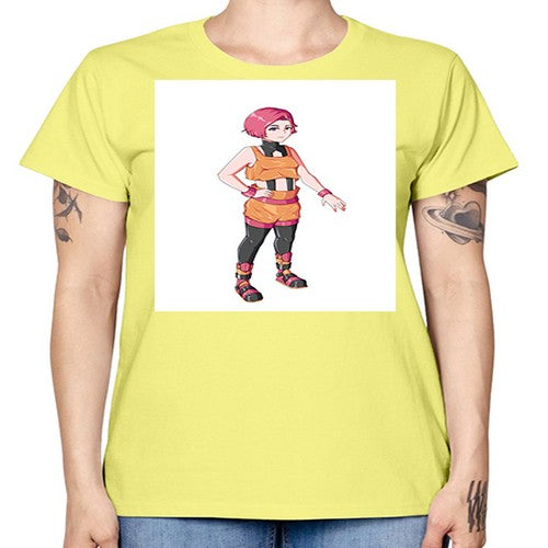 street girl wear orange outfit16# - anime -  Missy T-Shirt