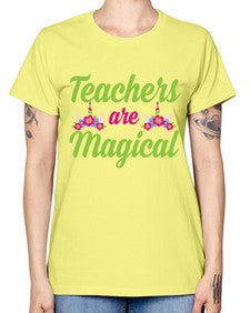 teachers are magical 428# - unicorn -  Missy T-Shirt