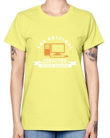 the original computer print delete 12# - computer -  Missy T-Shirt