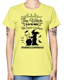 the witch is in the house sign 20# - witch -  Missy T-Shirt