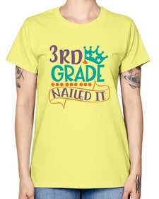 third grade nailed it 970# - third grade -  Missy T-Shirt