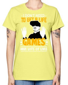 to get a life game 159# - video games -  Missy T-Shirt