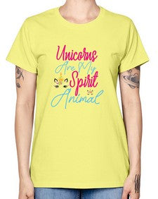unicorns are my spirit animal 526# - unicorn -  Missy T-Shirt