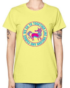 we go to together like unicorn and fairies 541# - unicorn -  Missy T-Shirt