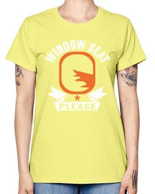 window seat please  51# - airplane -  Missy T-Shirt