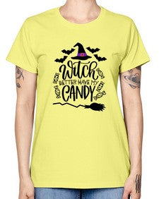 witch better have my candy 17# - witch -  Missy T-Shirt