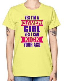 yes im a gamer girl yes i can kick your ass 169# - video games -  Missy T-Shirt