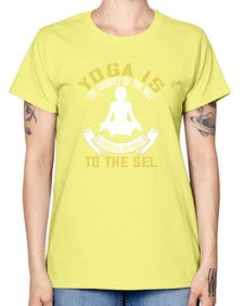 yoga is the journey of the self through the self to the sel  624# - yoga -  Missy T-Shirt