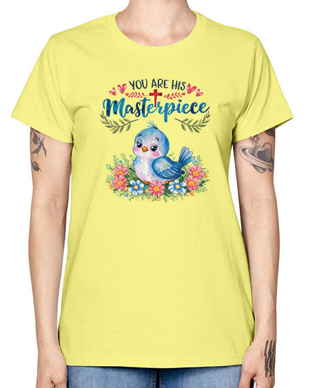 you are his masterpiece 85# - birds -  Missy T-Shirt
