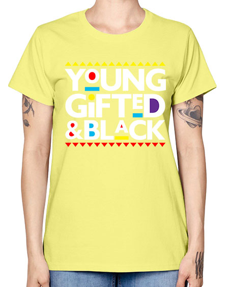 young gifted and black 2# - black words and phrases -  Missy T-Shirt