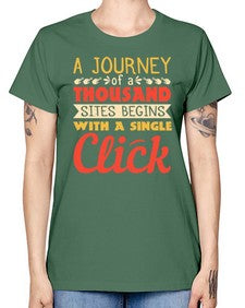 A journey of a thousand sites begins with a single click 79# - internet -  Missy T-Shirt