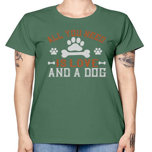 All You Need Is Love And A Dog Style 177# - dogs -  Missy T-Shirt