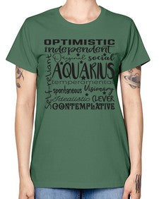 Aquarius 563# - aquarius -  Missy T-Shirt