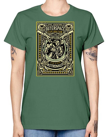 Astronaut Outerspace Exploration 36# - space -  Missy T-Shirt