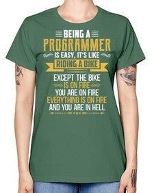 Being a Programmer 3# - computer -  Missy T-Shirt