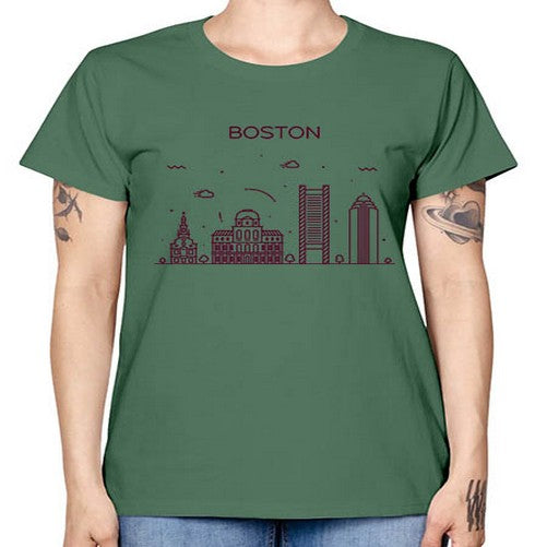 Boston 478# - cities -  Missy T-Shirt