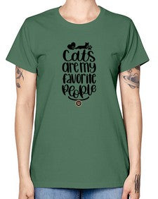 Cats Are My Favorite People Style 89# - cats -  Missy T-Shirt