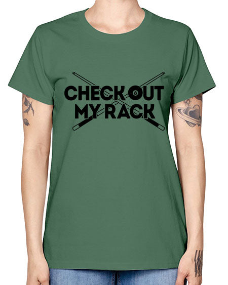 Check out my rack 1395# - billards -  Missy T-Shirt