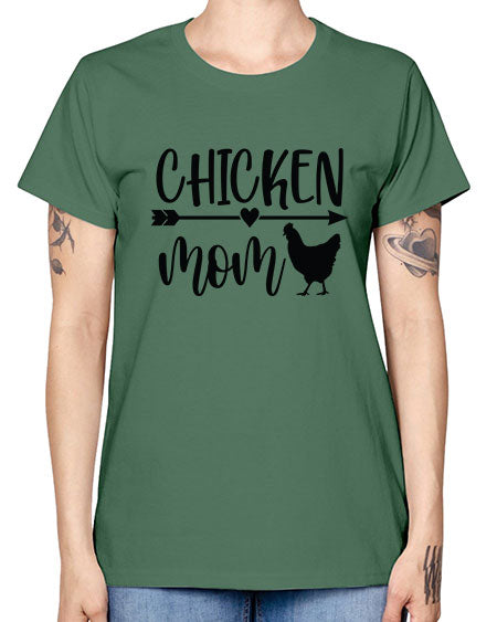 Chicken Mom - chicken -  Missy T-Shirt