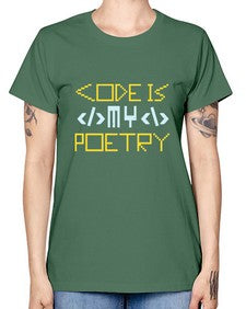 Code is my poetry 21# - computer -  Missy T-Shirt