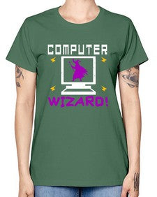 Computer wizard 52# - computer -  Missy T-Shirt