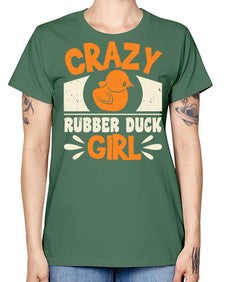 Crazy Rubber Duck Girl Style 4# - ducks -  Missy T-Shirt