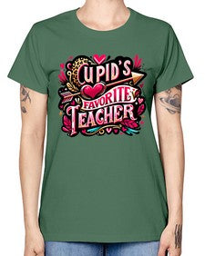 Cupids Favorite Teacher 40# - teacher -  Missy T-Shirt