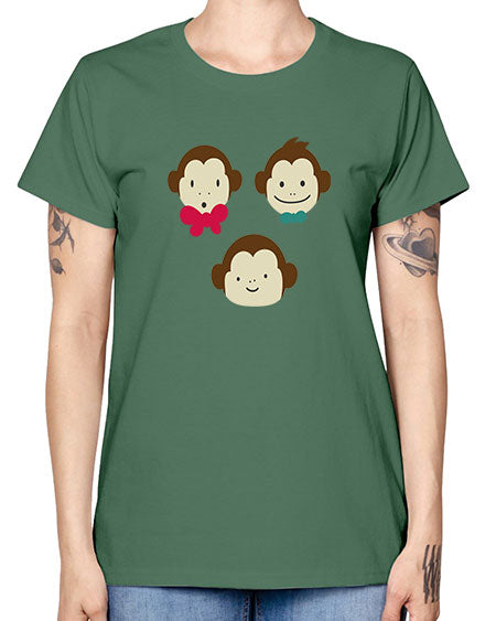 Cute_little_monkeys_5425 - monkey -  Missy T-Shirt