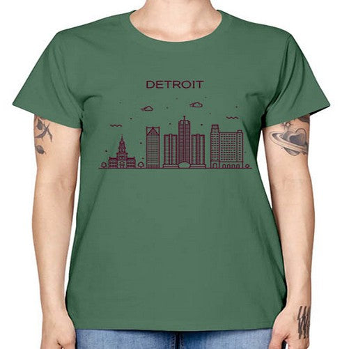 DetroitMI 663# - cities -  Missy T-Shirt