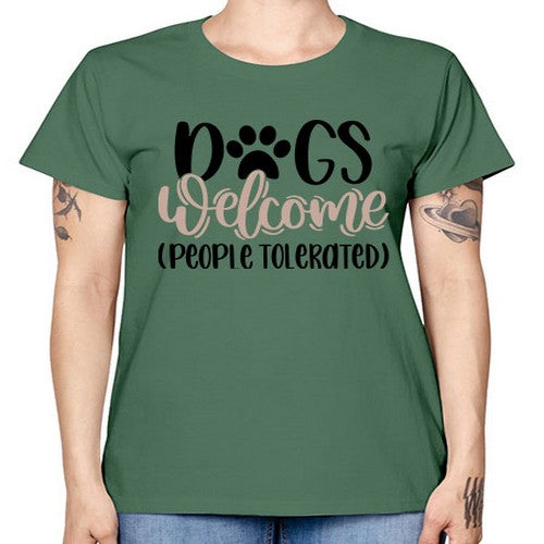 Dogs Welcome Style 21# - dogs -  Missy T-Shirt