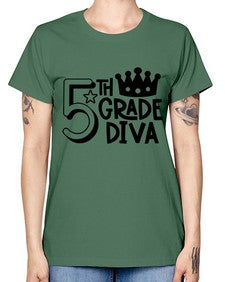 Fifth Grade Diva 64# - fifth grade -  Missy T-Shirt