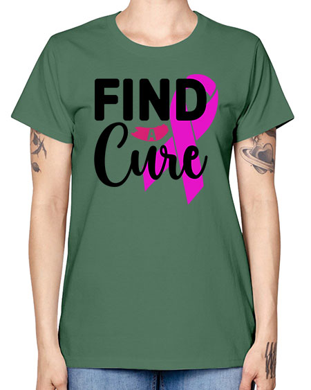 Find a Cure 26# - breast cancer -  Missy T-Shirt