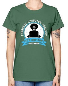 Forensic computer analyst 46# - computer -  Missy T-Shirt
