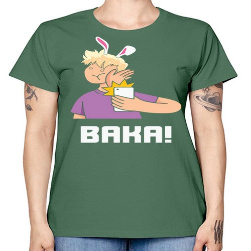 Funny Anime Baka Rabbit Slap Anime 228# - anime -  Missy T-Shirt