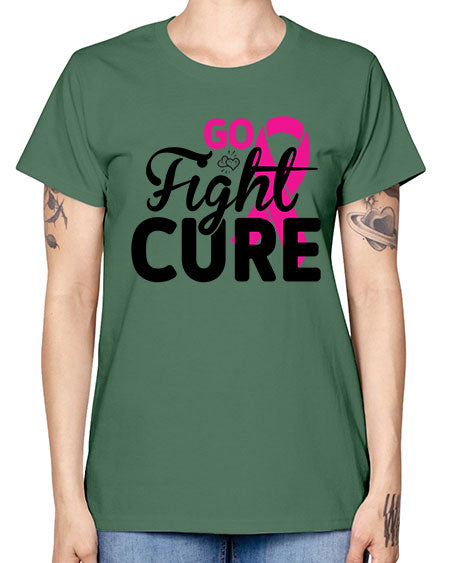 Go Fight Cure 23# - breast cancer -  Missy T-Shirt