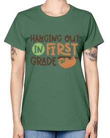 Hanging Out in First 233# - first grade -  Missy T-Shirt