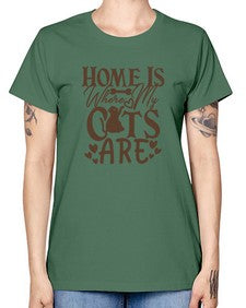 Home Is Where My Cats Are Style 15# - cats -  Missy T-Shirt