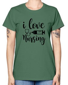 I love nursing 893# - nurse -  Missy T-Shirt