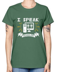I speak technology 37# - computer -  Missy T-Shirt
