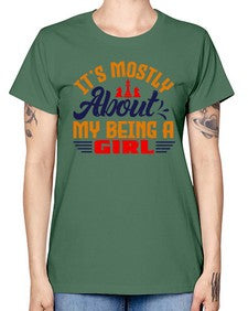 Its mostly about my being a girl 125# - chess -  Missy T-Shirt