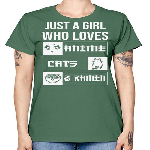 Just A Girl Who Loves 263# - anime -  Missy T-Shirt