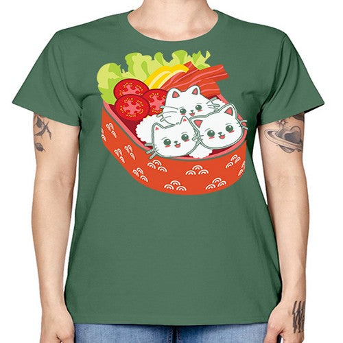 Kawaii Cat Boxed Lunch Anime Anime 266# - anime -  Missy T-Shirt